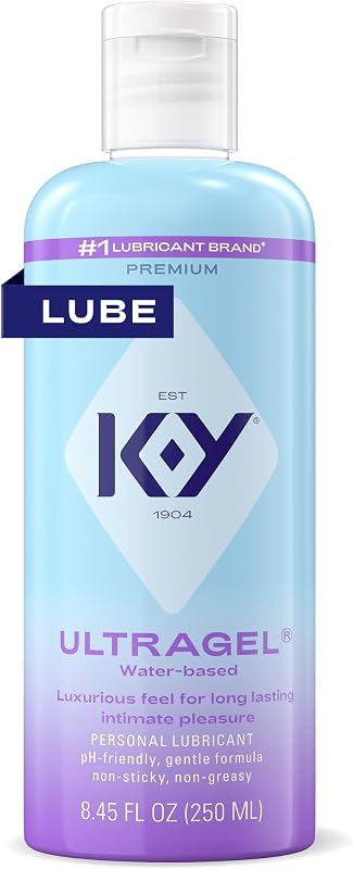 K-Y Ultragel Water Based Personal Lube for Sex, Non-Greasy, 8.45 FL OZ
