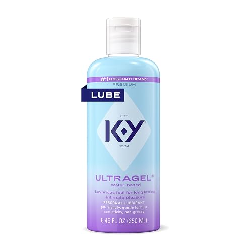 K-Y Ultragel Water Based Personal Lube for Sex, Non-Greasy, 8.45 FL OZ | No Hormones, Parabens or Artificial Colorants, pH-Friendly Lubricant, Compatible with Latex & Polyisoprene Condoms