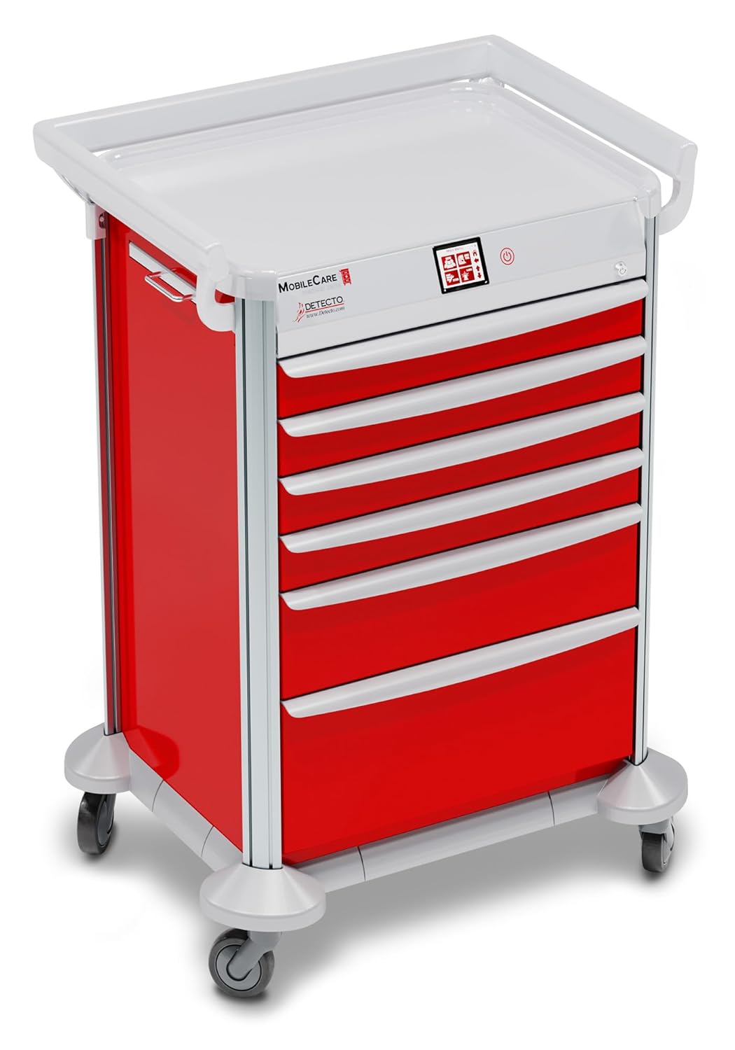 Detecto, 2022633, Mobile Care Medical Cart, Electronic, Standard Lock