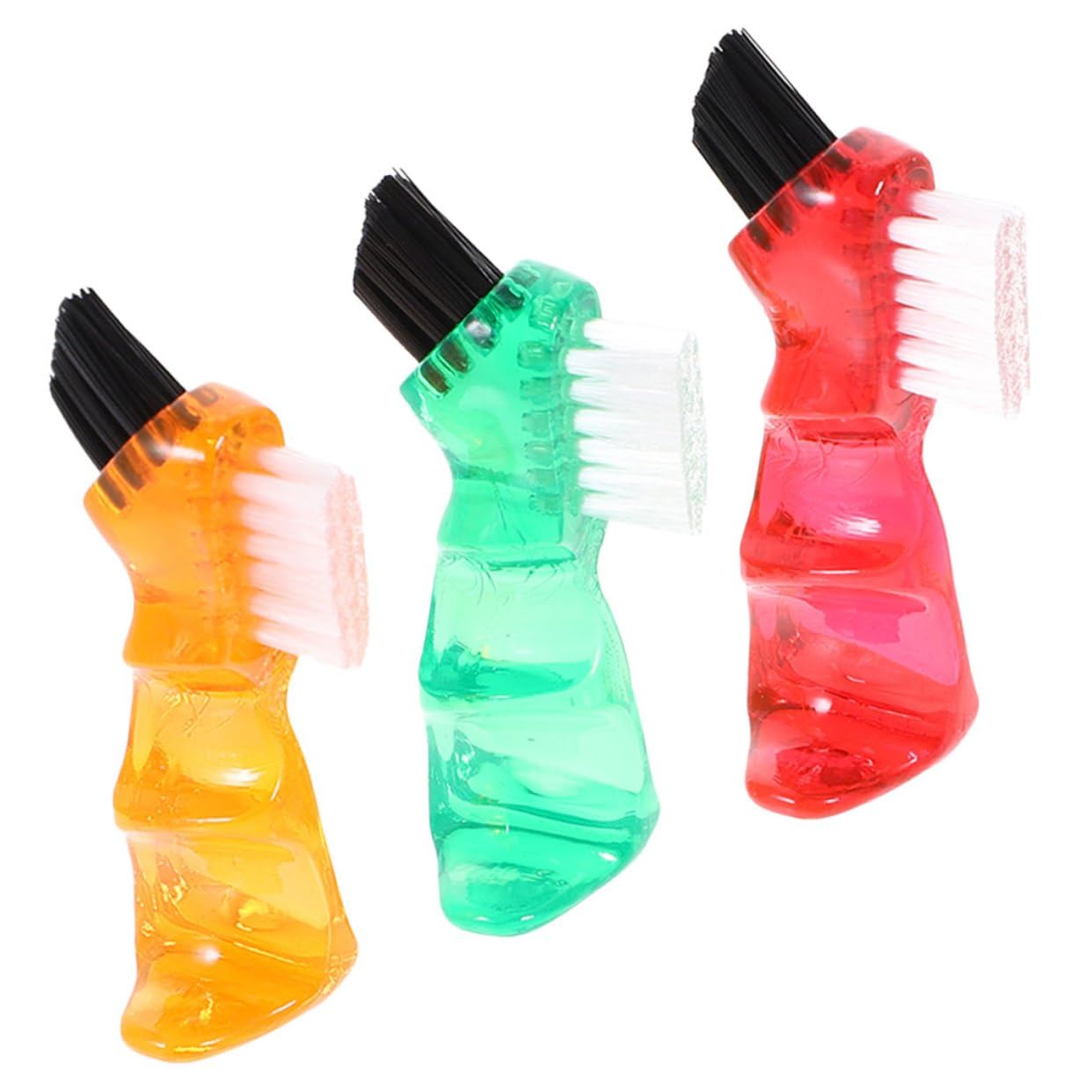 Spazzolino per Protesi 3 Pezzi Mini Creativo in Plastico per Pulizia Protesi Dentarie Pratico e Comodo da Portare a Casa