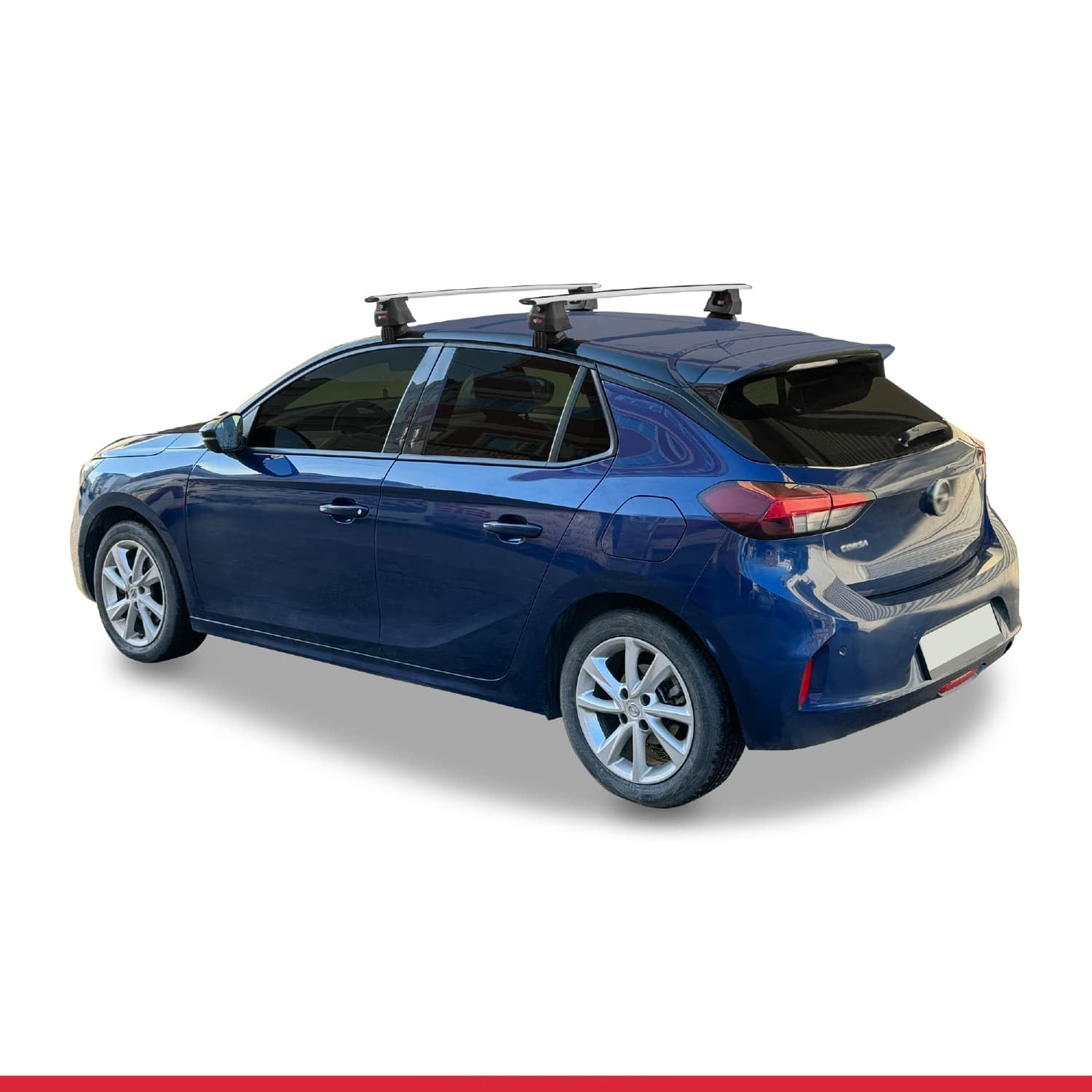 Kompatibel mit Opel/Vauxhall Corsa F 2019-2026 ACE-4 Relingträger Dachträger Auto Gepäckträger Grau Aluminium 2 Stangen