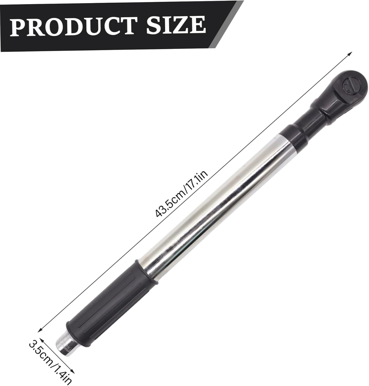 Offset Extension Wrench Set of 6 1/2" Steel Offset Extension Ratchet with 5 Adapters and Non Slip Handle for Hard to Reach Areas Tight Spaces Car Repair and Home Maintenance