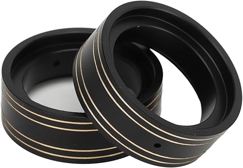 Miniatura 3 de TOPINCN Abrazadera interior Beadlock de latón, mecanizado fino a prueba de óxido de latón a control remoto, pesos de rueda Beadlock 2 piezas para