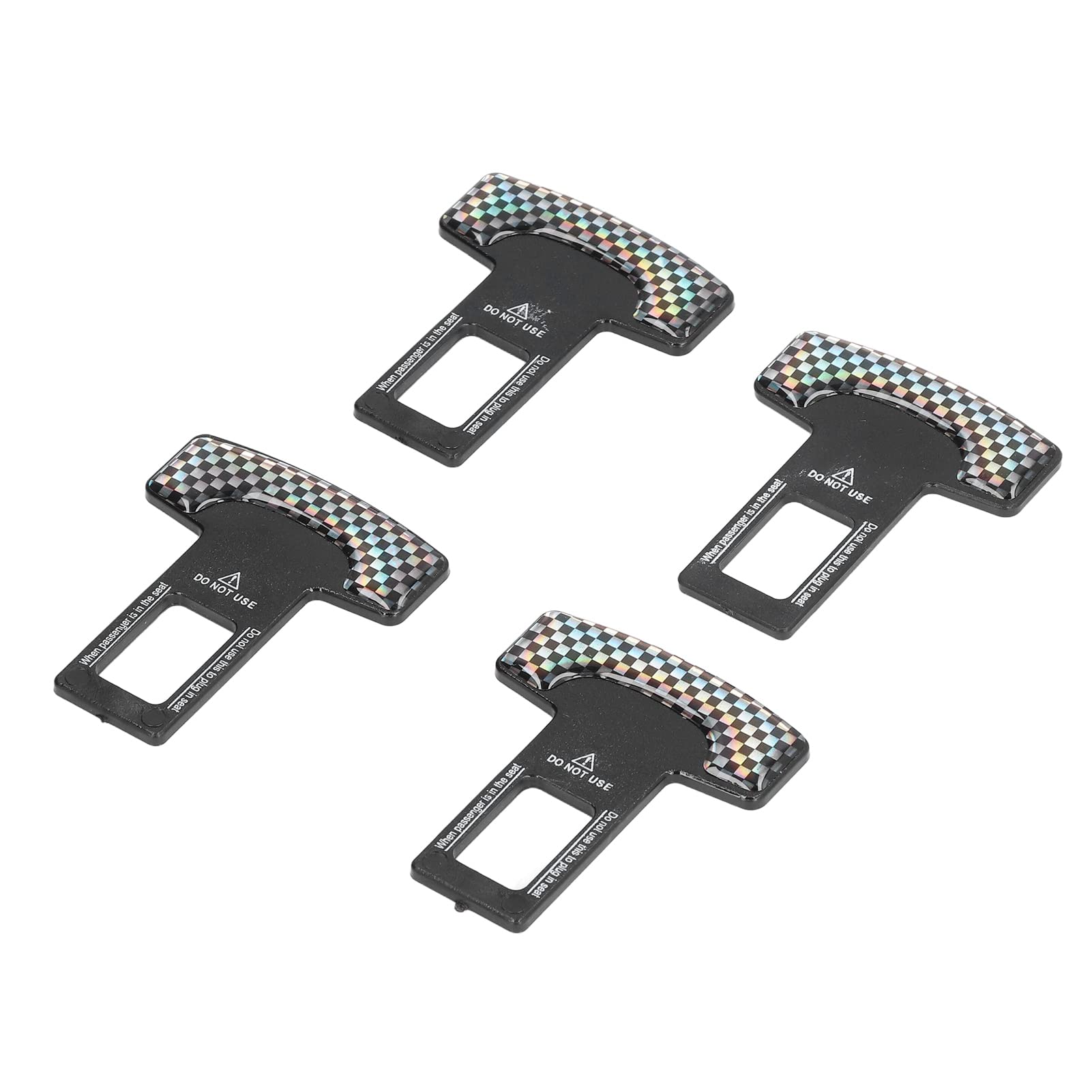 YOUTHINK 4PCS Safe Seat Belt Clips, Seat Belt Pads Universal Slot Plugs Car Safety Adjuster Clips for Van Truck SUV All Cars Model 4PCS Safe, Aluminum Alloy Car — view 4
