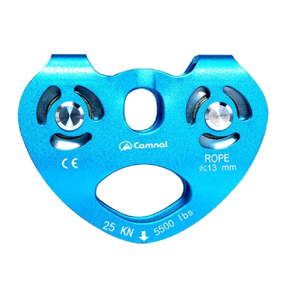 Poulie d'escalade pour tyrolienne et croisement aérien sur câble en acier