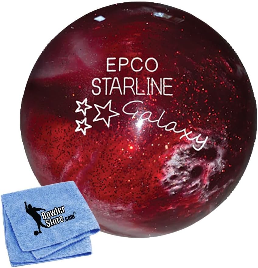 Bowlerstore Products EPCO Candlepin Starline Galaxy - Red - (4 1/2", 2lbs 6oz) 1 Ball