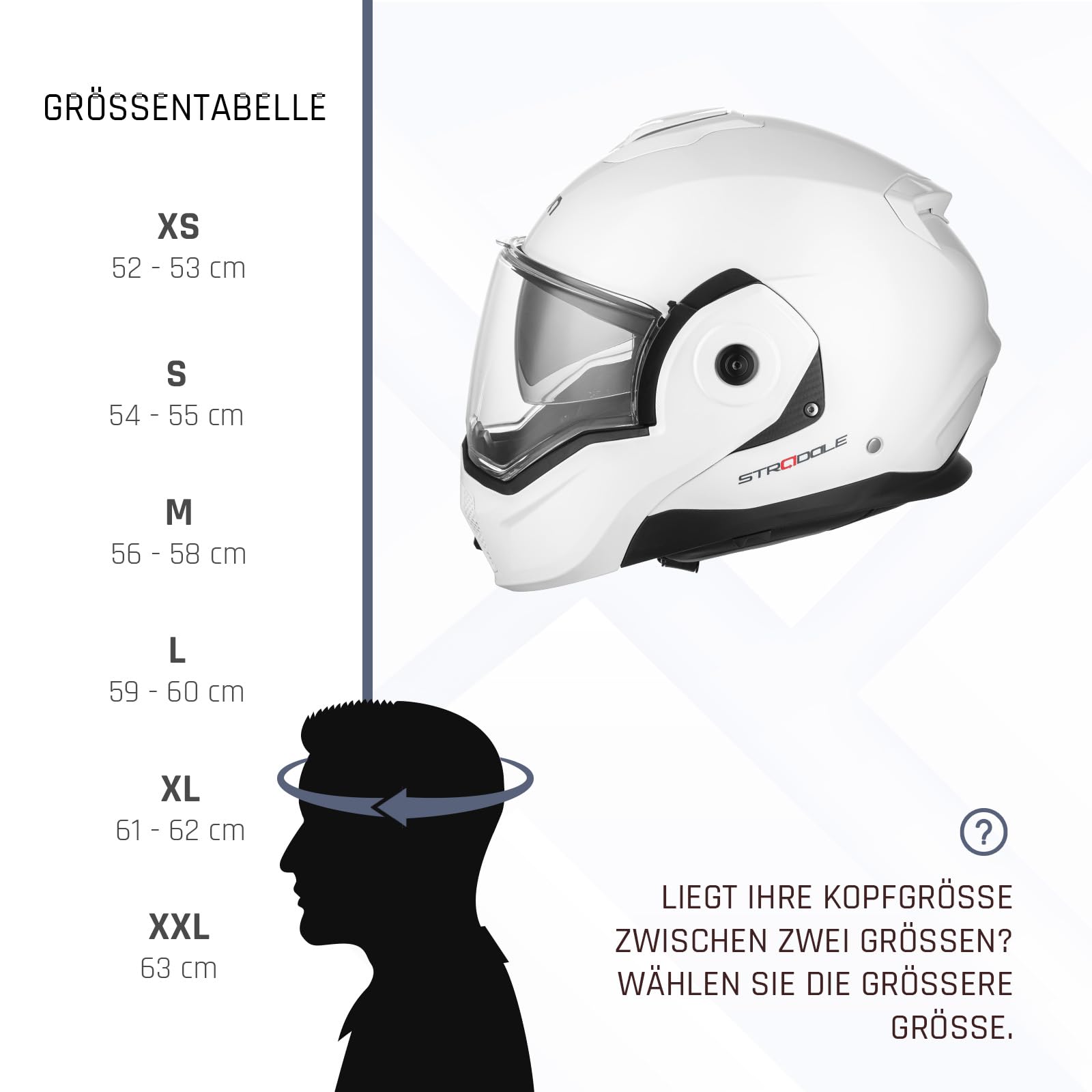 BEON Stradale Motorradhelm - Systemhelm Klapphelme mit Visier und Sonnenblende - Rollerhelm Sonnenblende - Motorrad Helm Damen & Herren - Integralhelm 180° Klappbar - L