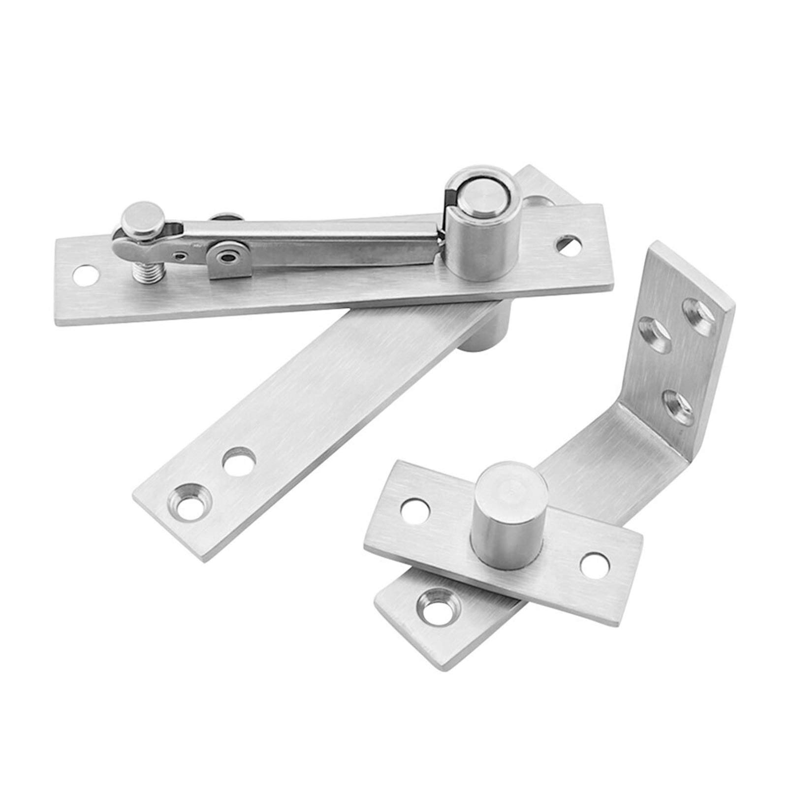 DIY 360 Degree Axis Pivot Axis Door Hinge for Heavy Duty Doors Concealed Adjustable Clearance Axis Upper and Lower Door Pivot Hinge Hardware