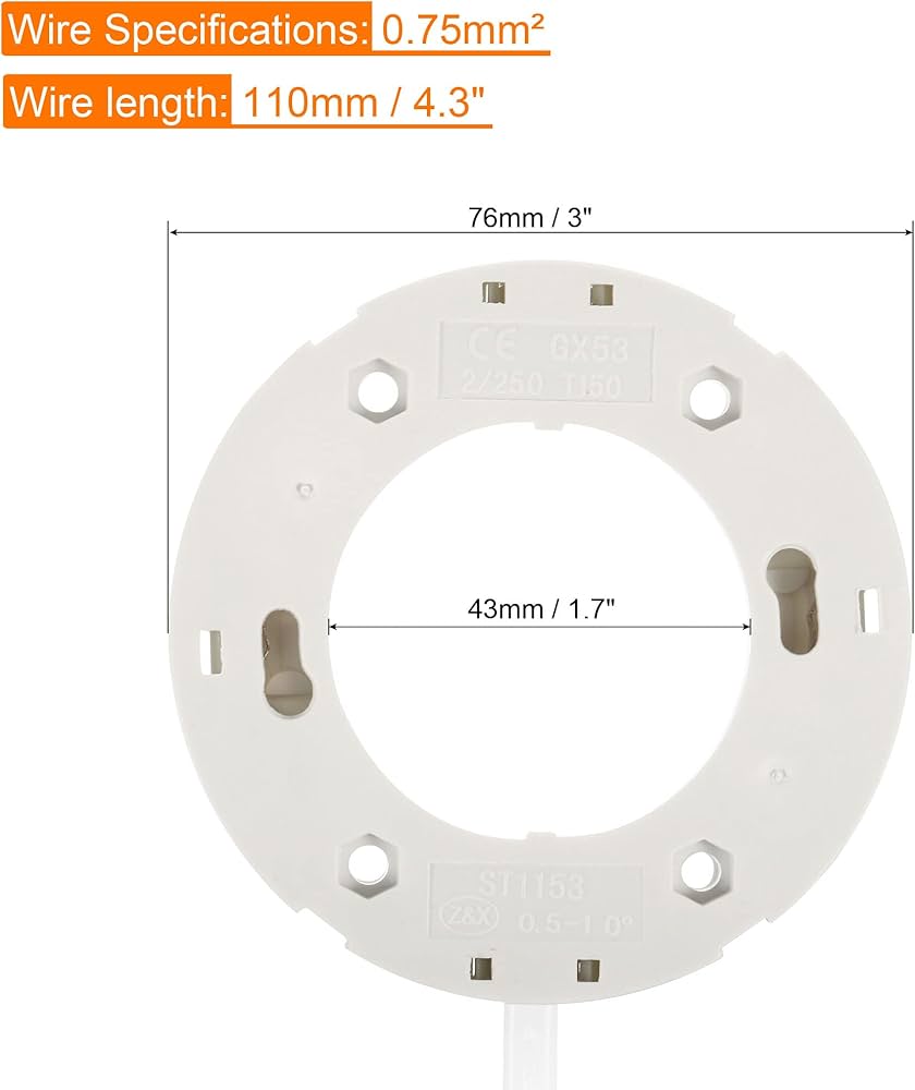 option53さま専用！ Amazon.co.jp: PATIKIL GX53 ライトベースソケット 2個 ランプ