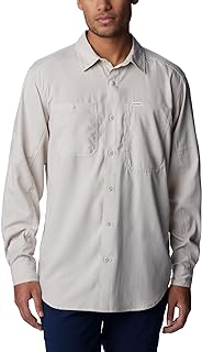 Silver Ridge Utility Lite Long Sleeve Camiseta para Senderismo, Piedra Oscura, Large Alto para Hombre