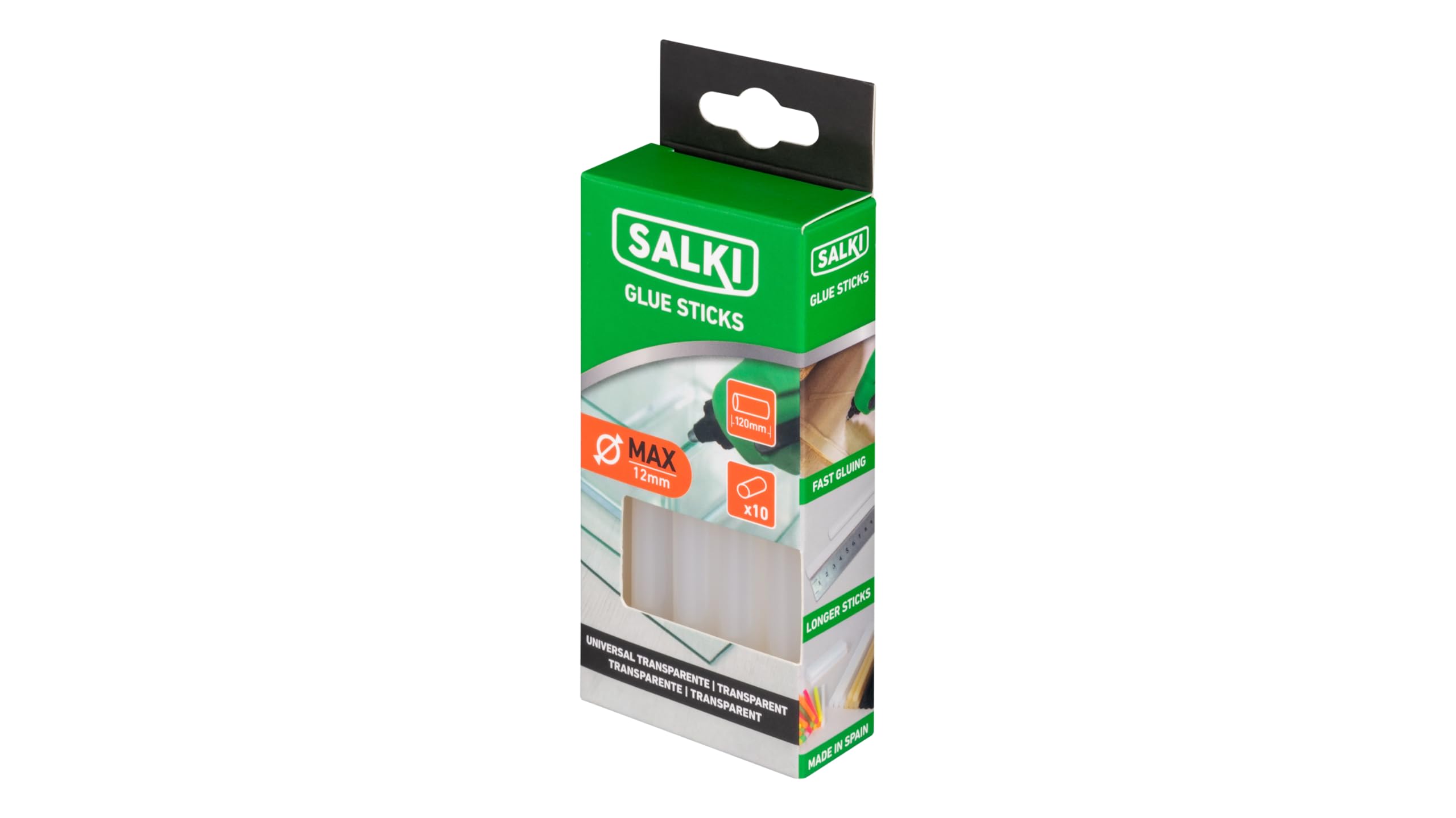 Salki 20430356 Klej, Przezroczysty, 12 mm x 120 mm