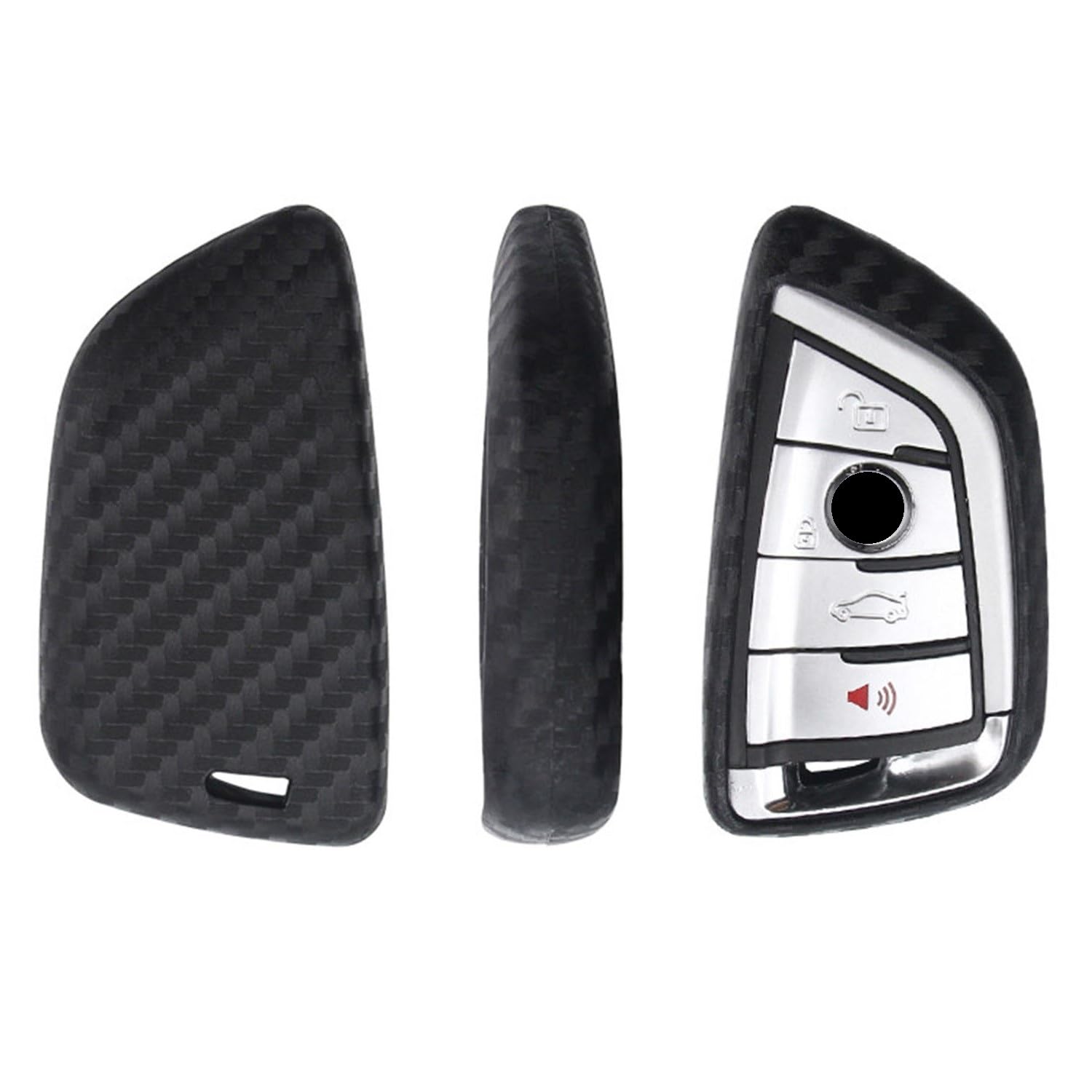 ontto Sleutelhanger met 4 knoppen Intelligente Autosleutelhoes Plastic Sleutelhoes Siliconen Sleutel Skin Fit voor BMW 1 3 5 7 Serie 530 F48 X1 X2 X3 X4 X5 X6 Zwart-rood ontto Sleutelhanger met 4 knoppen Intelligente Autosleutelhoes Plastic Sleutelhoes Siliconen Sleutel Skin Fit voor BMW 1 3 5 7 Serie 530 F48 X1 X2 X3 X4 X5 X6 Zwart-rood