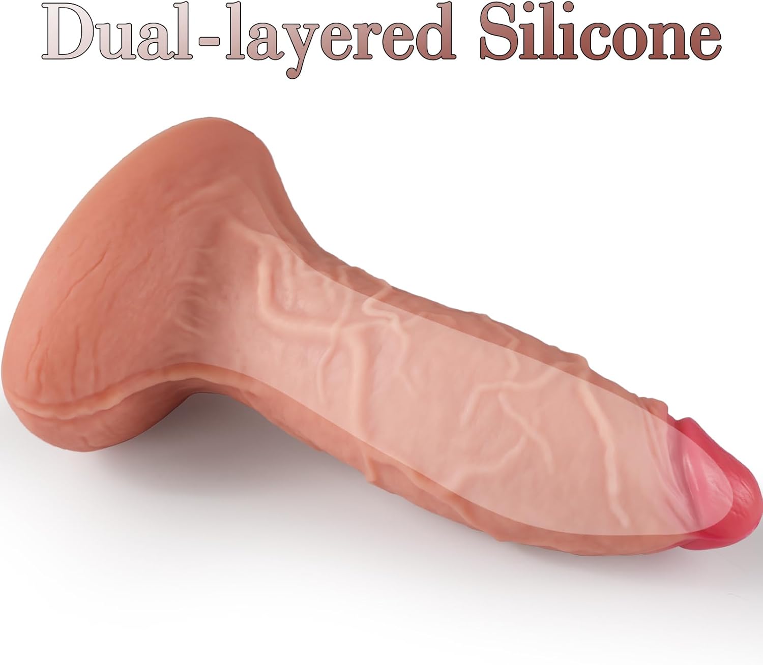 13 Inch XXXL Huge Thick Dildo with No Balls, 3.8'' Diameter Realistic Large Anal Dildos with Strong Suction Cup for Anal Stretching, Dual Density Silicone Massive Butt Plug for Advanced Women Gay