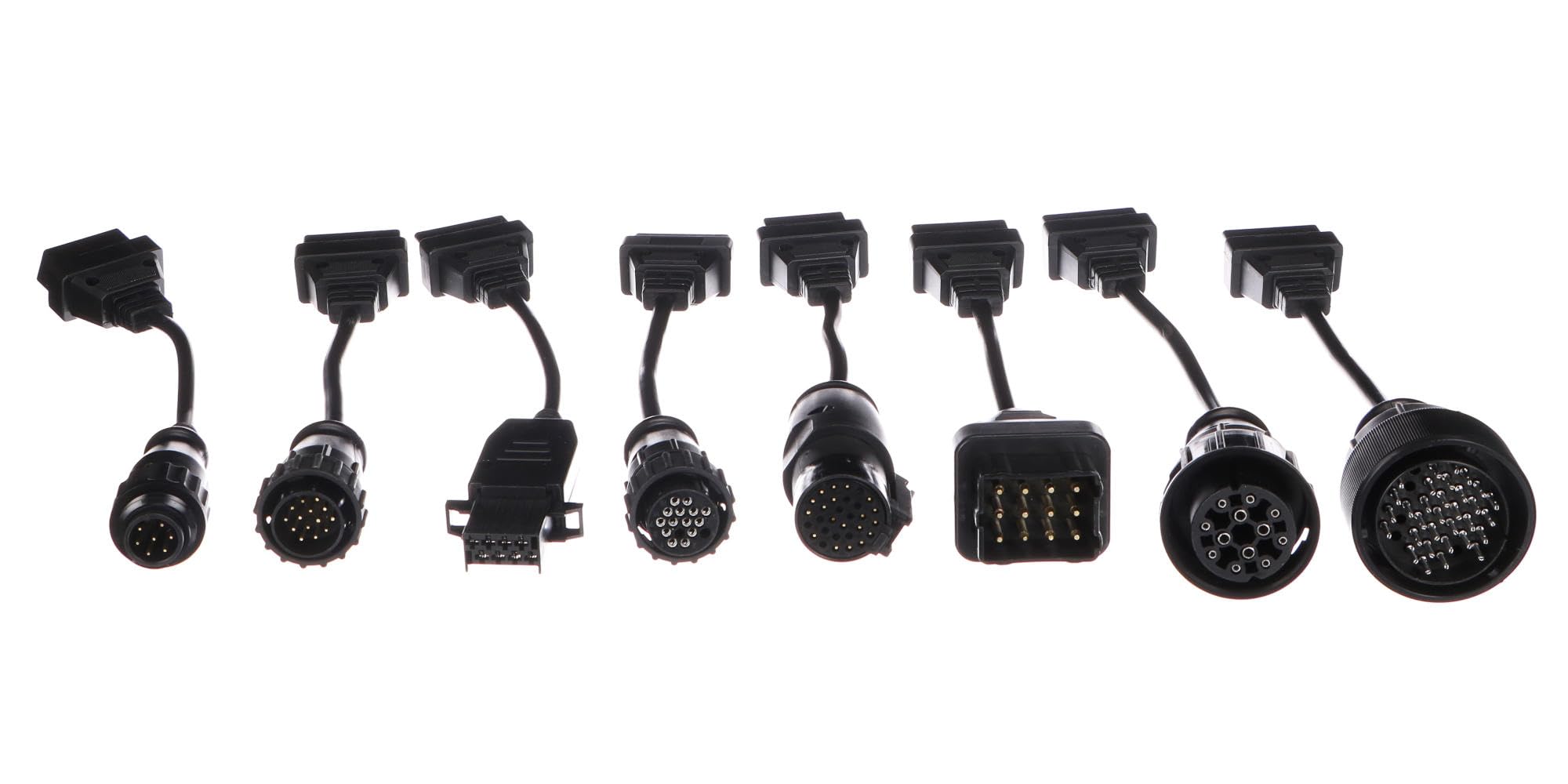 Mechanic Cable Set 2 | Adaptador Reductor OBD-II Compatible con Camiones | Kit de Cables de diagnóstico | Compatibilidad con Conectores de 16 Pines | 8 Piezas