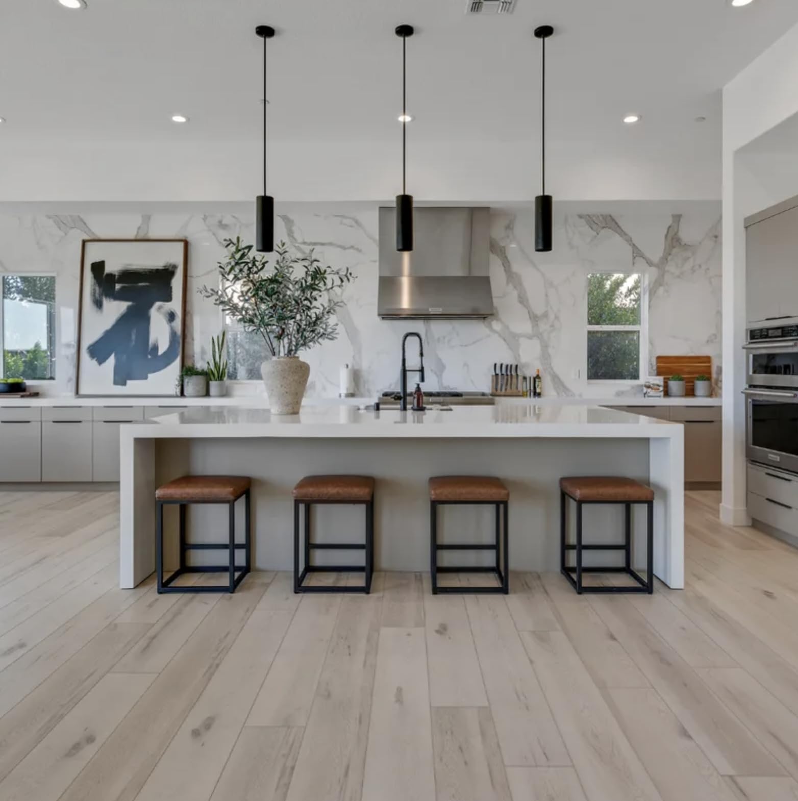 12” Cut Sample Luxury Vinyl Plank Flooring | DIY Click Installation, 40 Mil Wear Layer, Waterproof and Scratch Resistant LVP | Yuzen Signature