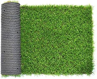 Artificial Grass Doormat Indoor Outdoor Area Rugs 35mm Pile Height Pad Mat Garden Doormat Rubber Backed with Drainage Holes For Home Garden Decoration (0.4M*0.8M)