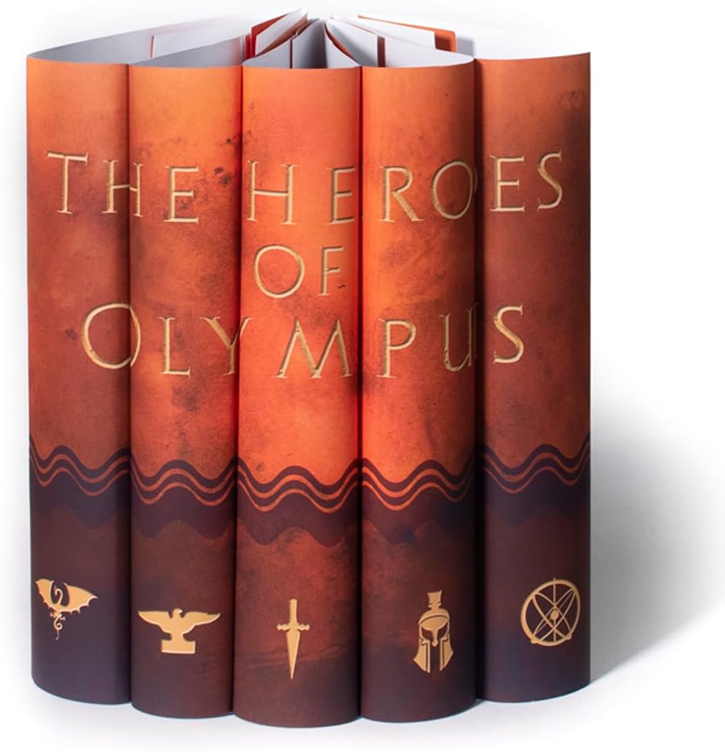 Juniper Books Collectible Dust Covers Compatible with Rick Riordan's Heroes of Olympus Book Series | Books are NOT Included.