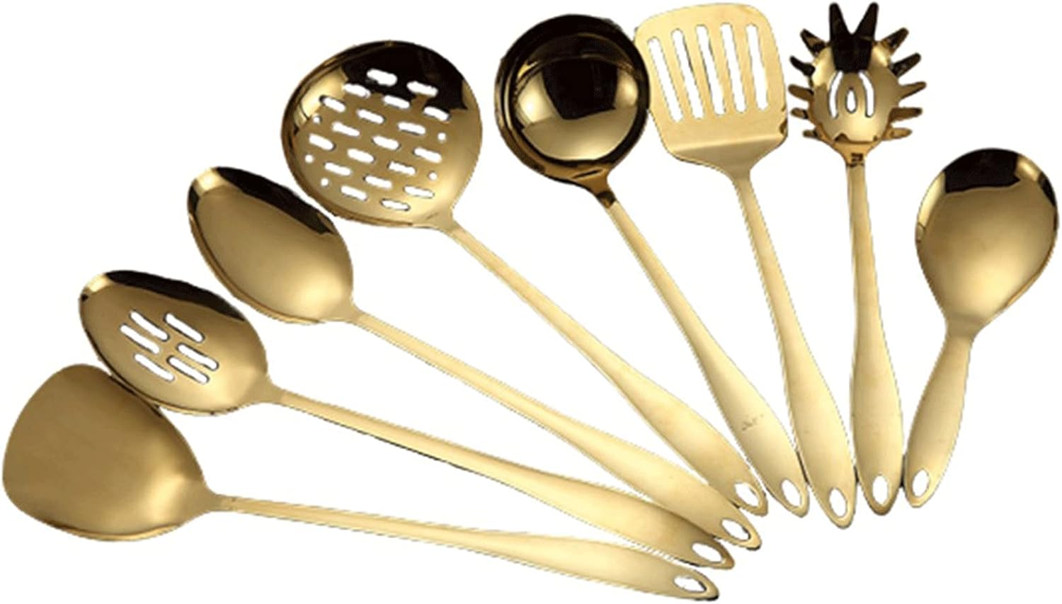 Stainless Steel Cooking Tools Spoon Shovel Cookware Kitchen Tools Spatula Ladle Kitchenware 8 Set