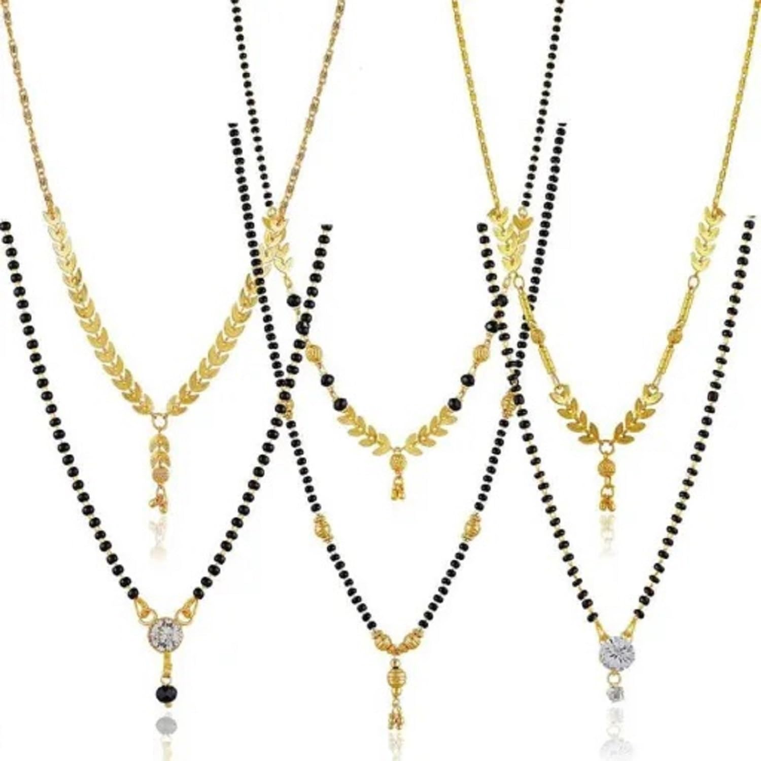 Soni jewellery Attractive Gold Plated Mangalsutra Combo for Women (new combo no 56) d21 (B0C8GKPV33) Amazon Price History, Amazon Price Tracker