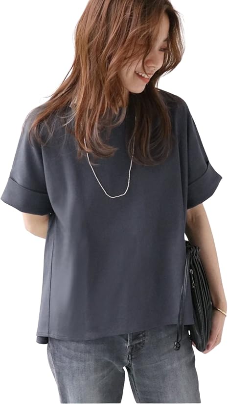 Amazon ジャーナルスタンダード レリューム 追加2 Addictポンチクルーネックタックプルオーバー フリー グレー シャツ ブラウス 通販