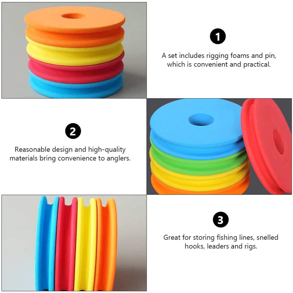 10 Stück Angelschnur Spulen Aus EVA-Schaum - Schwimmende Spulen Für Angelzubehör