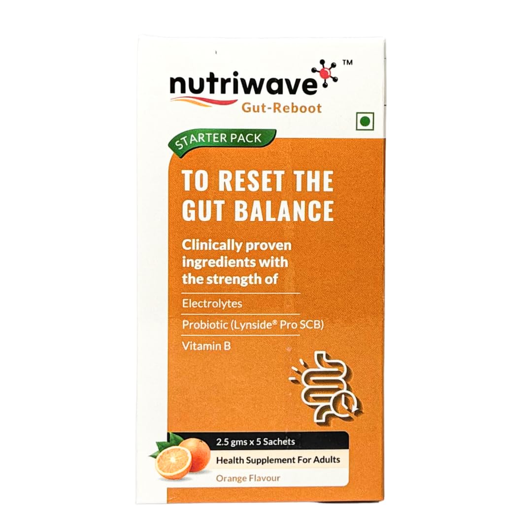 Gut Reboot Sachets for Gut Health & Digestion | Reduce Bloating, Gas, Indigestion & Upset Stomach | Probiotics, Vitamin B Complex & Electrolytes | Orange Flavour, 5 x 2.5g Powder Sachets-image-22