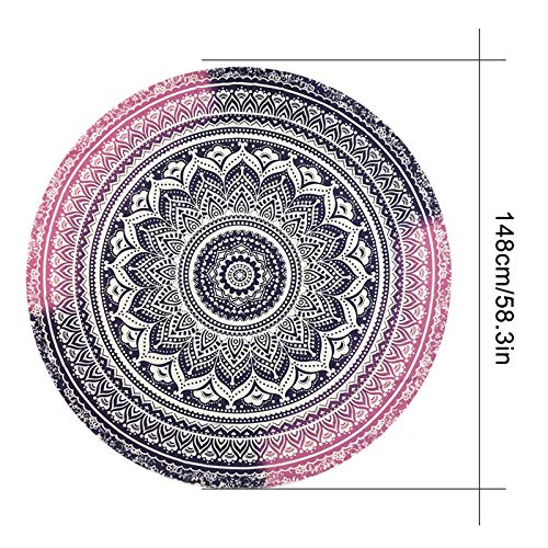 Beach Mat, Beach Mat Outdoor Picnic Blanket Large Sand Free Compact for 4-7 Persons Water Proof and Quick Drying Beach Mat for Outdoor Travel,58inch (MR F)