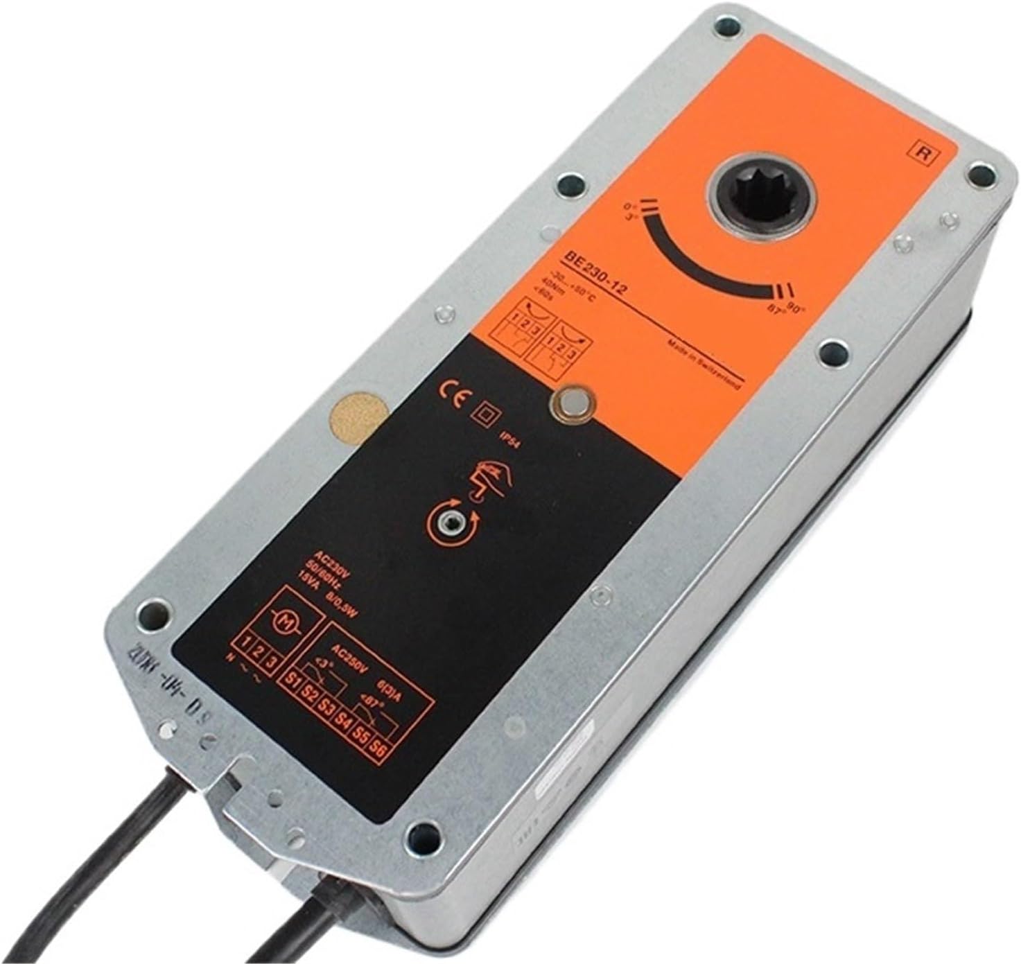 BE230-12 40Nm AC230V Ventilation Drive Valve Actuator HVAC Systems Building Ventilation Systems