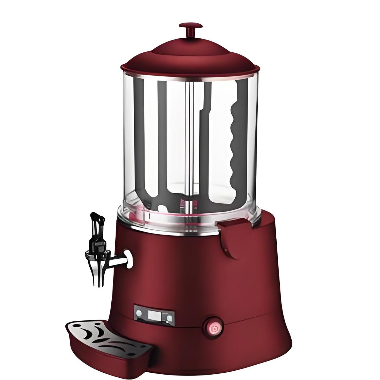 CelyToe 400W Commercial Hot Chocolate Machine 5L/10L, Auto Stirring Red-10L