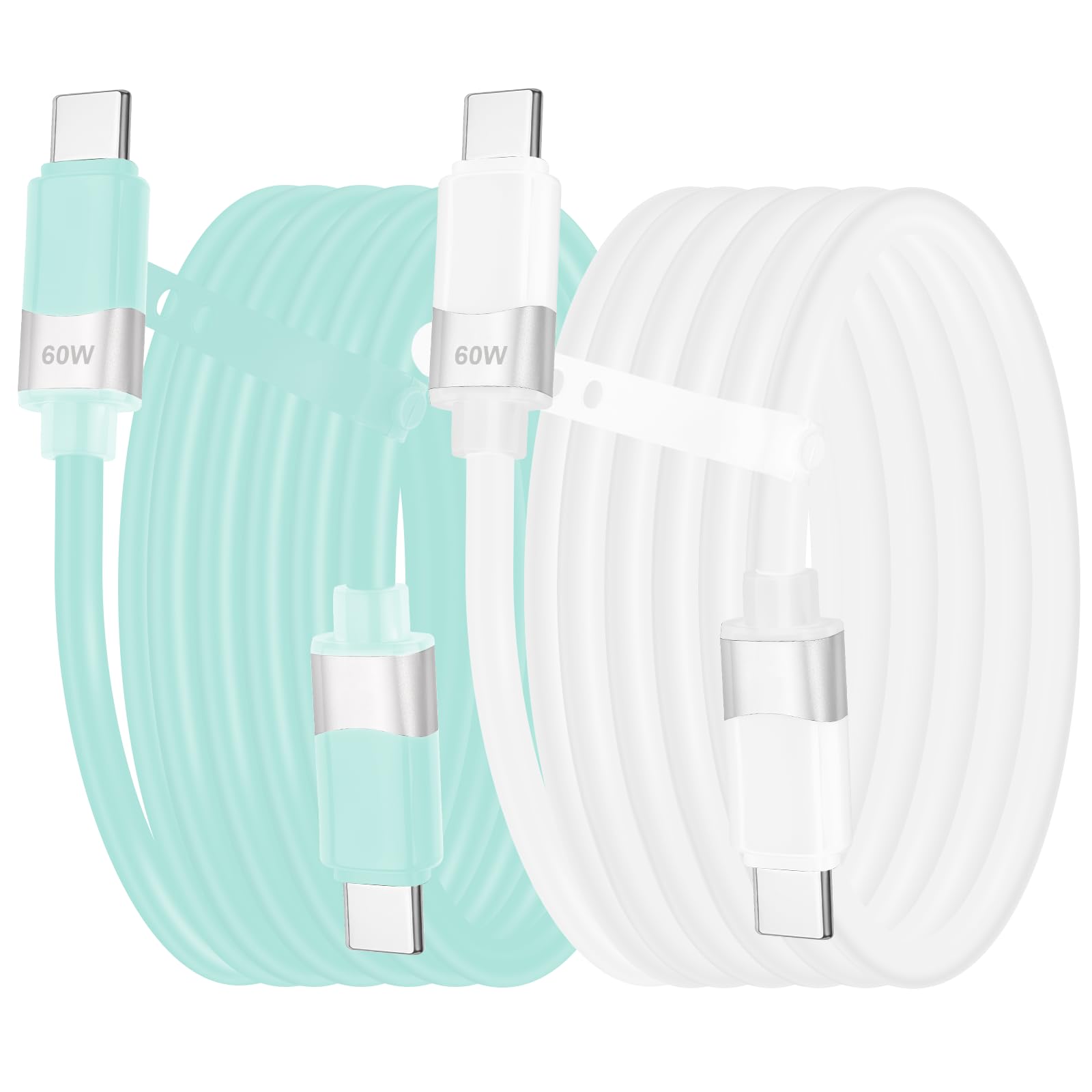 USB C to USB C Cable for iPhone charger 3FT,60W Type C Charger Fast Charging Cable,True Silicone Data Cord Compatible with iPhone,MacBook Pro 2020,