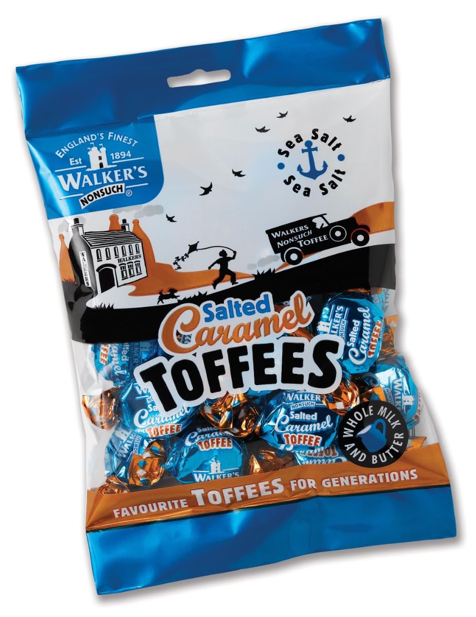 Walkers SALTED CARAMEL TOFFEE 12 x 150 gramos