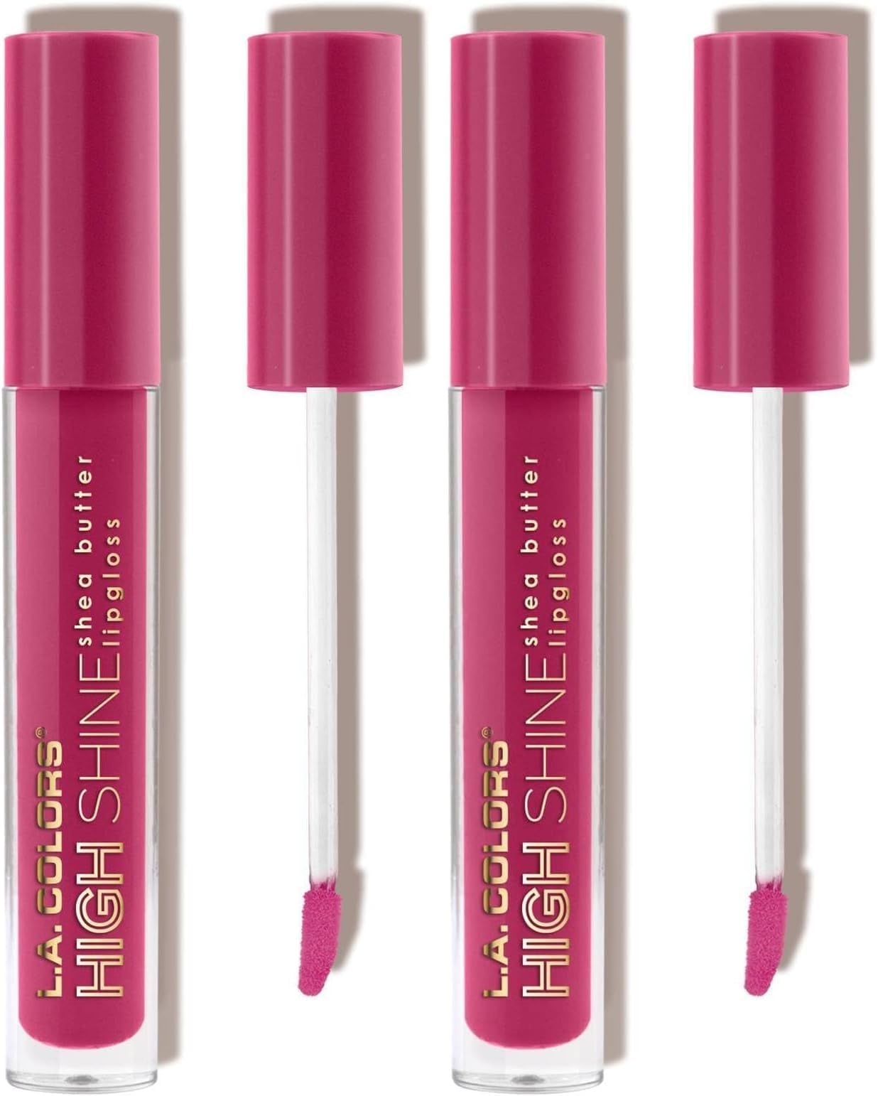 L.A. COLORS High Shine Lipgloss, Irrestible | Pack of 2 | CLG945