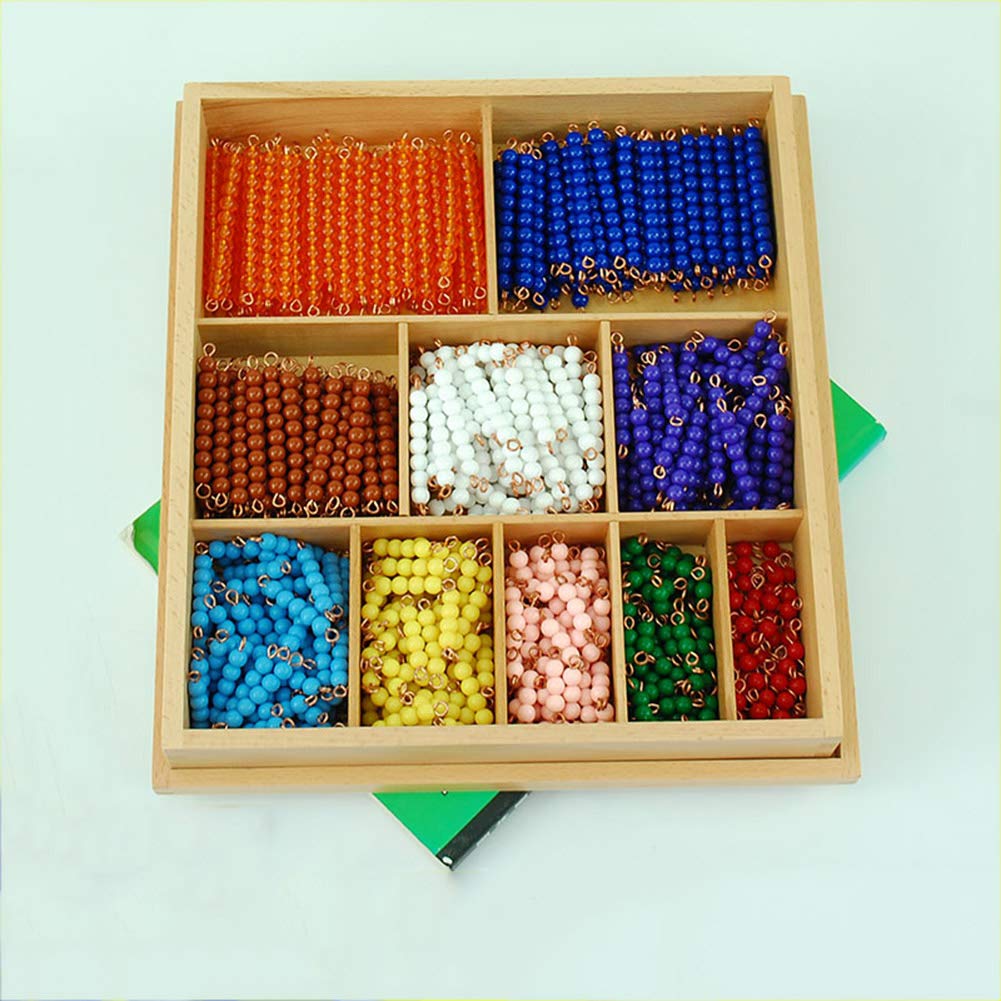 モンテッソーリ教具 色ビーズ55組セット（箱入り） 色ビーズ55組セット