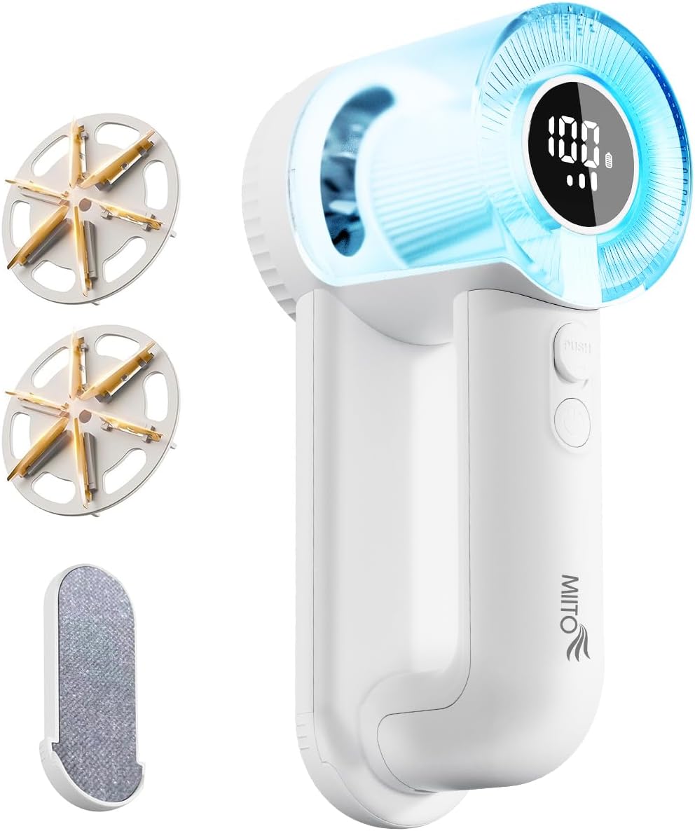 Fabric Shaver Rechargeable Lint Remover for Clothes, 2 in 1 Lint Shaver