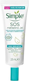Simple Daily Skin Detox SOS Matlaştırıcı Jel Yağlı ve Sivilceli Görünümü Azaltmaya Yardımcı, 25 ml