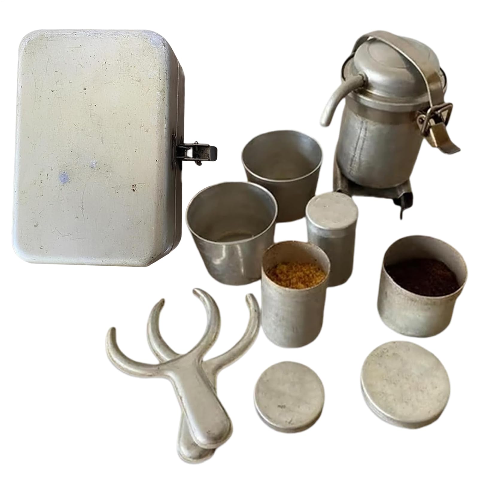 Amazon｜Nuytghr Pour Over Coffee Kit、ビンテージキャンプ醸造セット