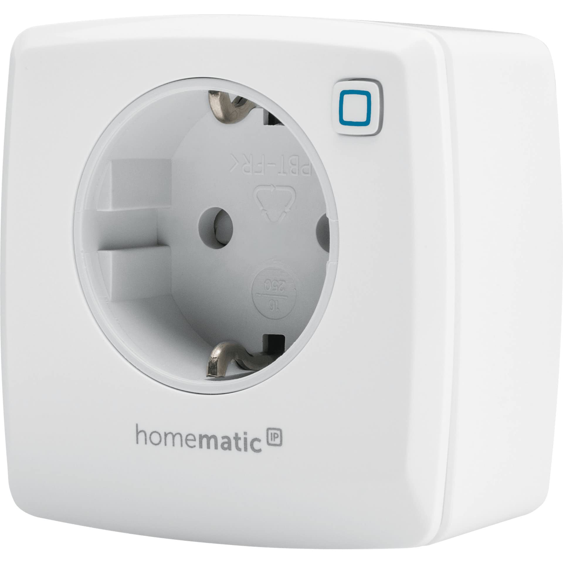 Homematic IP Schalt-Mess-Steckdose | Smart Home, Steckdose misst Strom, digitaler Zwischenstecker, Steuerung per App, Alexa/Google Home, Energie sparen, 157337A0