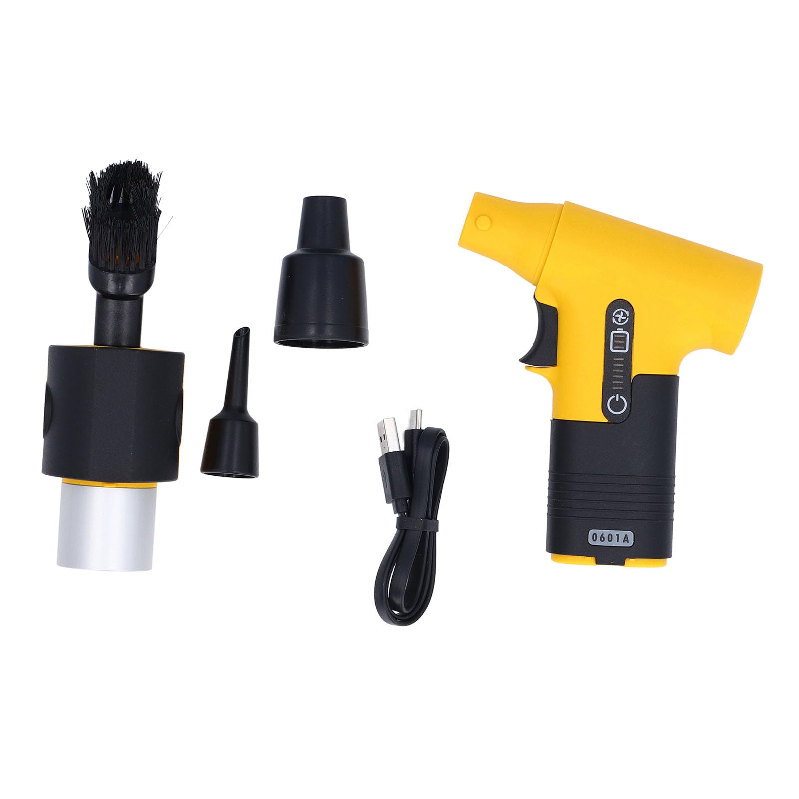 Cuifati Mini Soffiatore a Secco 120000 Giri/min Ventilatore Portatile, Spolverino Elettrico Portatile per la Pulizia dell'auto, Ventilatore di Raffreddamento con Batteria Ricaricabile Tramite USB