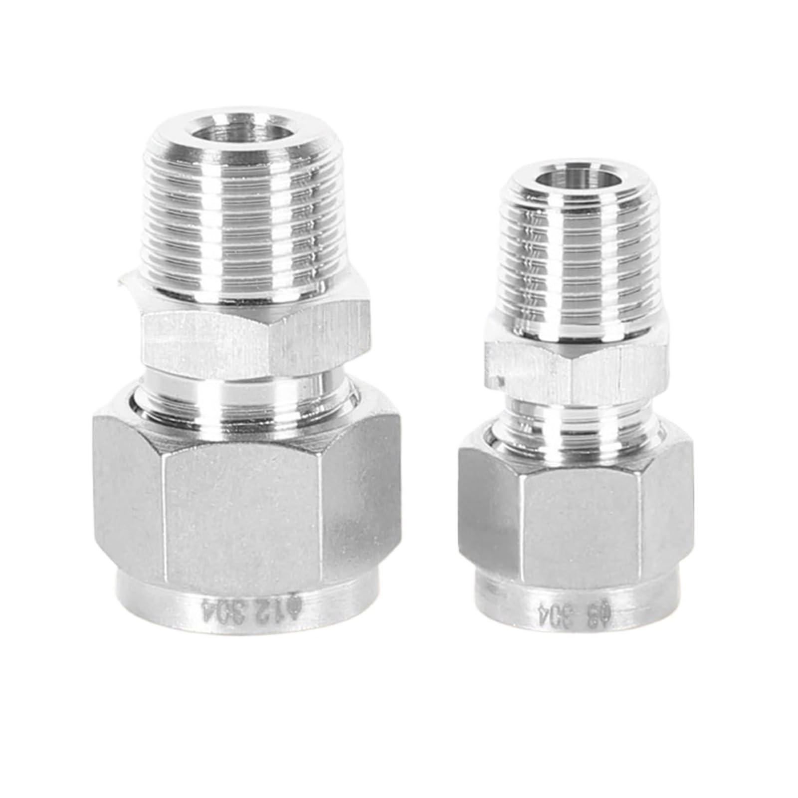 Adaptador 1" BSPT a tubo 22mm de acero inoxidable 304 para reformas de calefacción