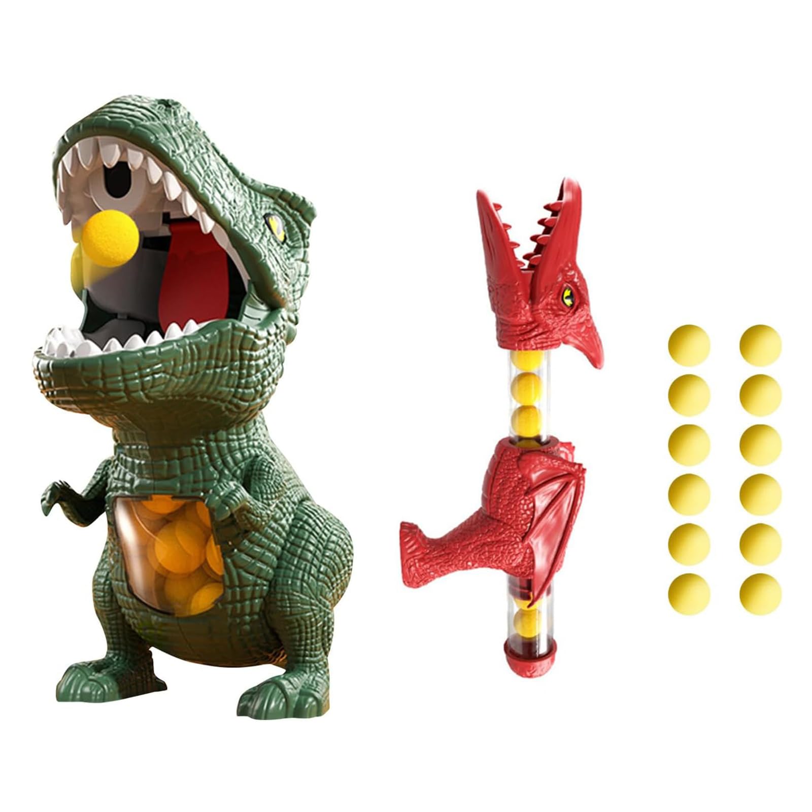 PEAMOO Movable Dinosaur Shooting Toys for Kids, Electronic Target Game Toy with Spraying, Score Record, Sound, LED Lights, Birthday Christmas Girls for Boys Girls (1PCS)