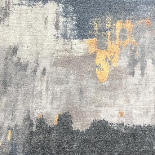 Image of Urban Space Digital Printed Premium Chenille Floor Carpet Mat for Bedroom, Living Room, Super Soft Rug with Anti-Skid Backing, Modern Distressed Design (2ft x 3ft, ACR005)