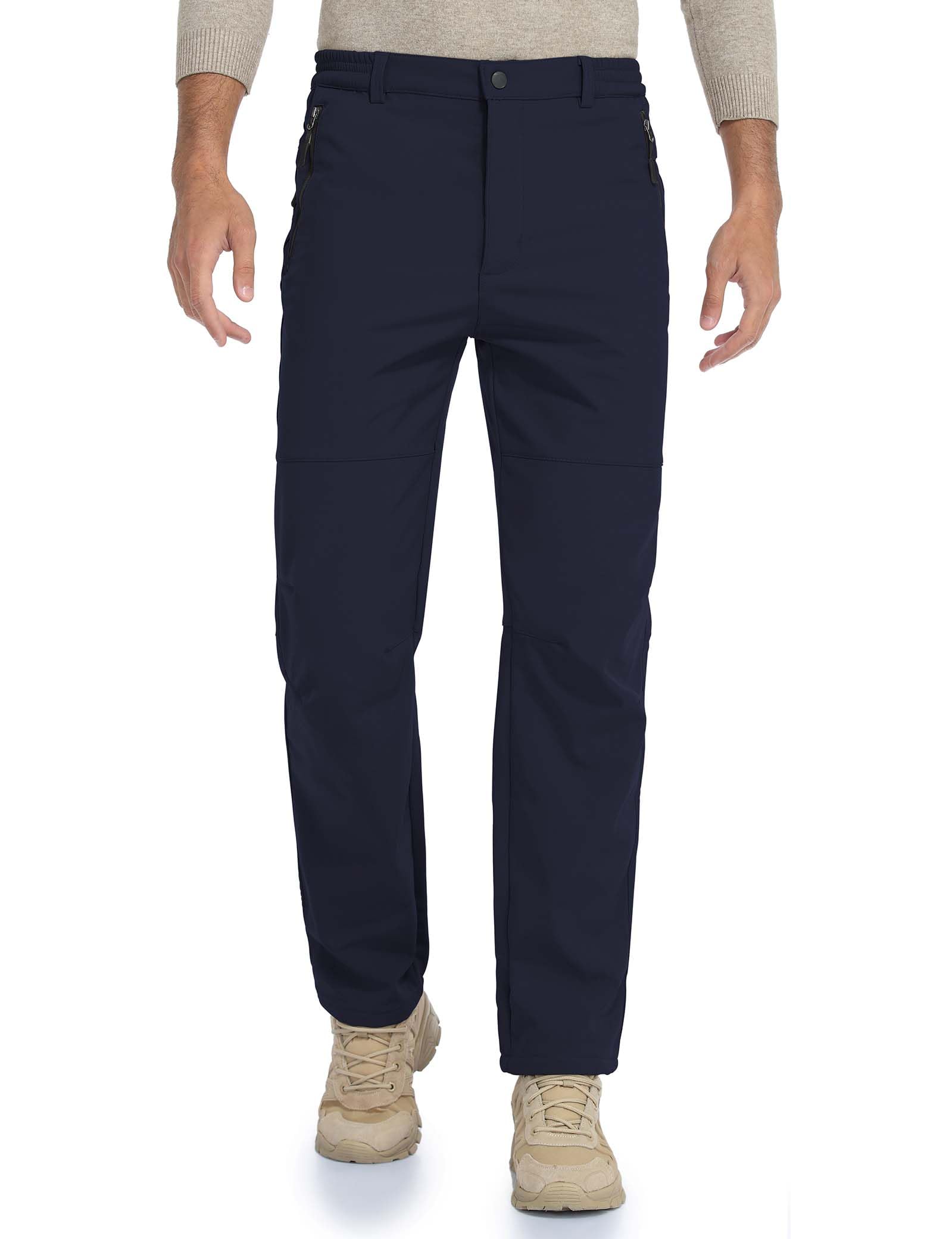 HFDWYJ Pantaloni Trekking Uomo Invernali Impermeabile Pantaloni Uomo per attività All'aperto da Sci Neve Arrampicata Escursionismo Caldo