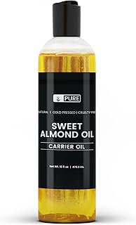 Pure Original Ingredients Sweet Almond Oil (16 fl oz) Cold Pressed, Always Pure