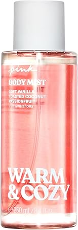 Victoria's Secret PINK Warm & Cozy Body Mist, Notes of Vanilla, Coconut & Passionfruit