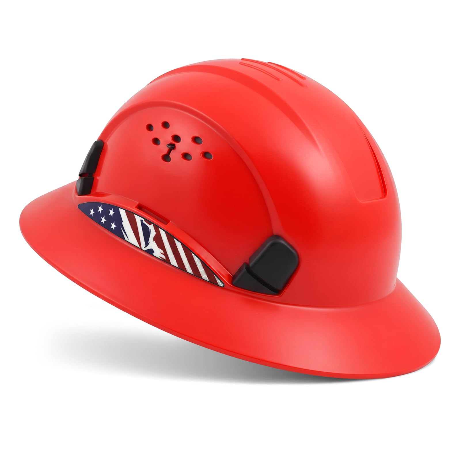 Casque de sécurité à large bord, approuvé par l'OSHA, bord complet, suspension à cliquet à 4 points, casque de sécurité pour homme et femme, ANSI Z89.1