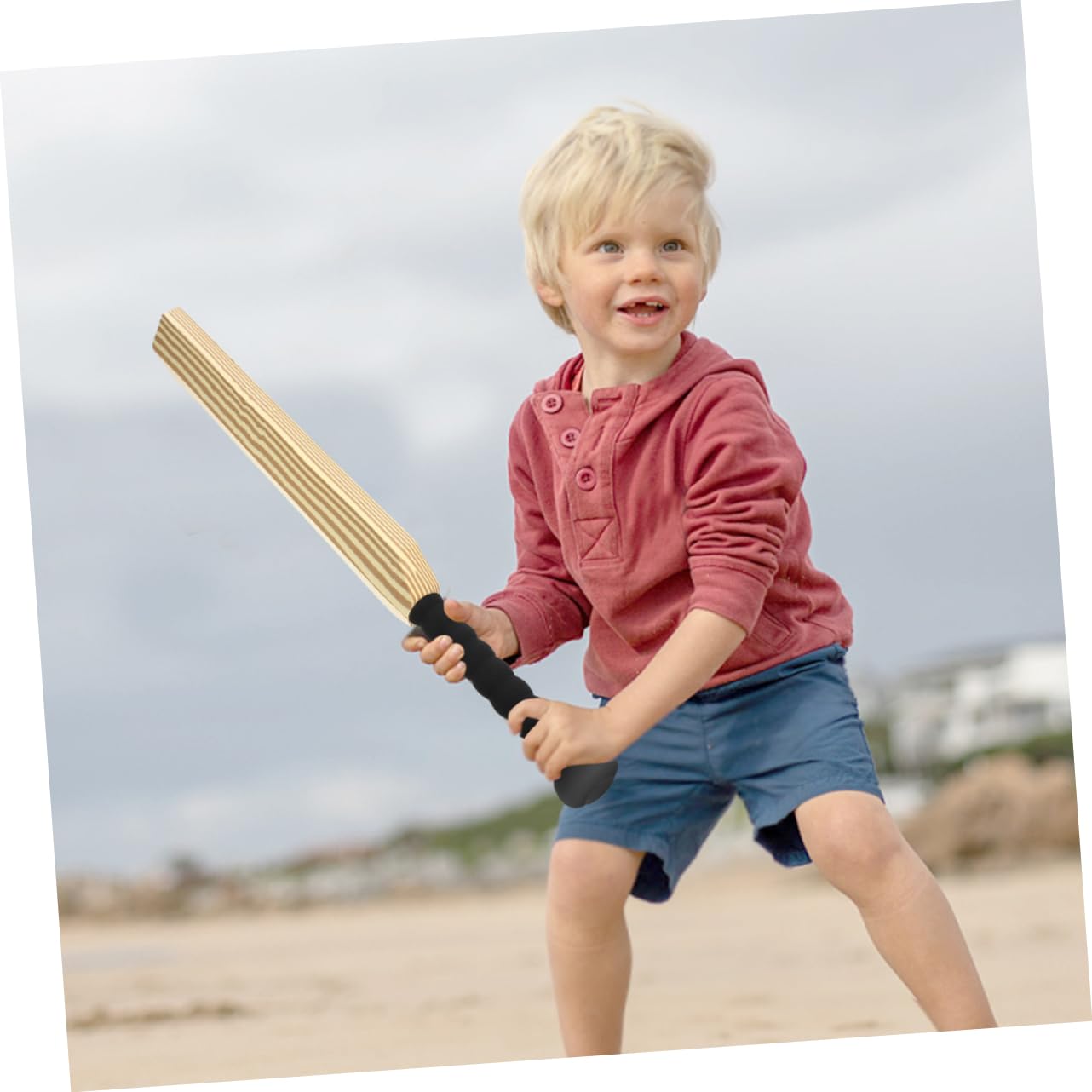 Toyvian Batte de Baseball en Plastique EVA 4Pcs Équipement d'Entraînement Sport Familial