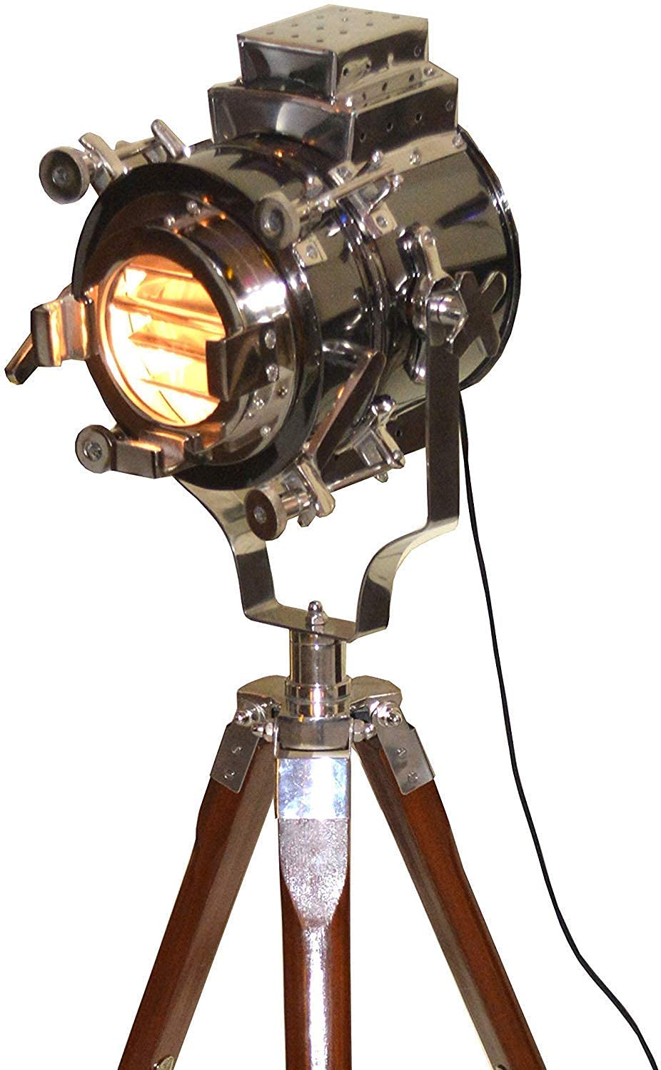 R.I Royal Instrument Nautical Floor Spot Light Tripod Style for Home Decor
