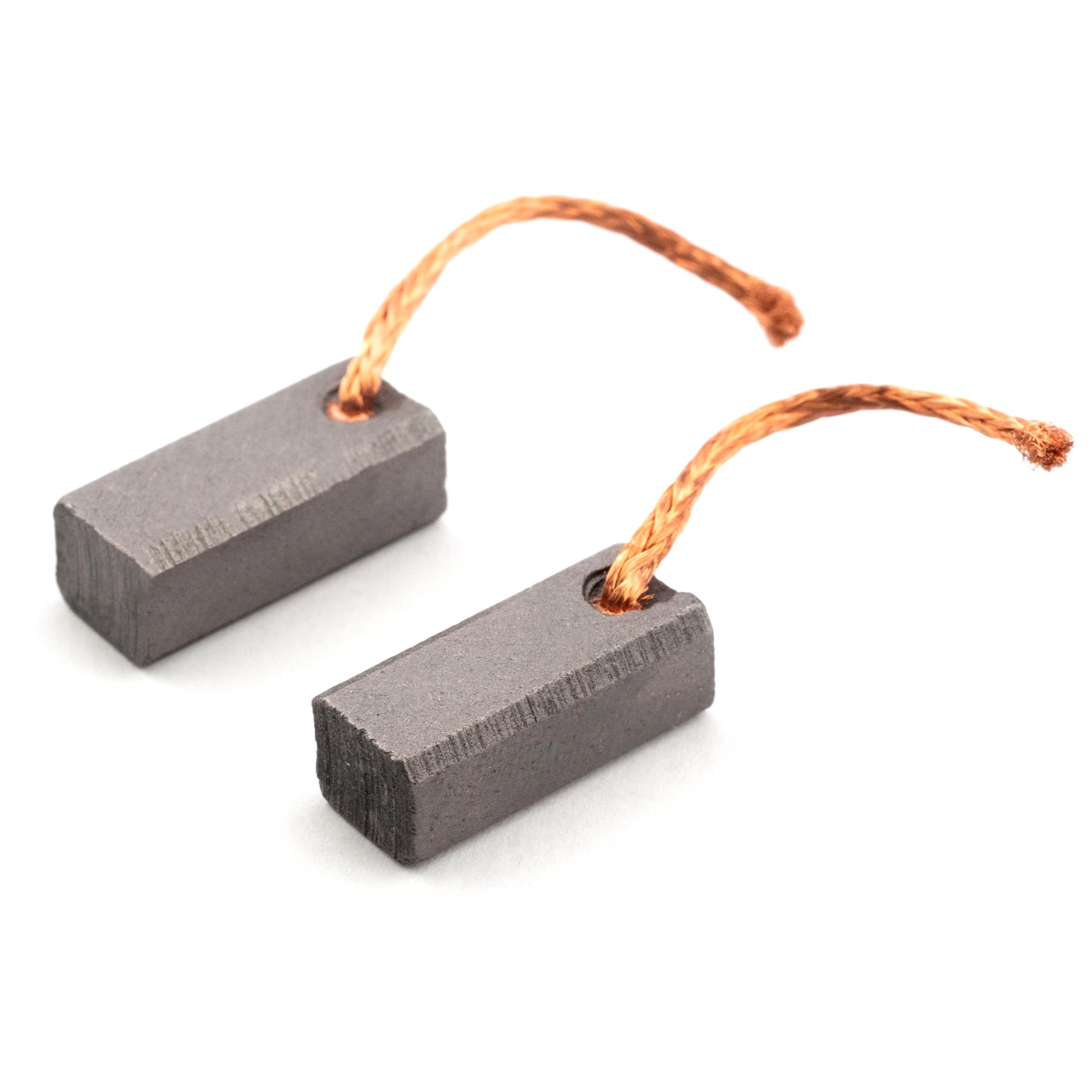 2pcs 7mm x 8mm x 19mm Carbon Brush - For Generic Electric Motor - With Copper Wire Electrical Power Drill Spare Part Accessories Brushes Set Replacement Compatible Electronic Repairing Tool