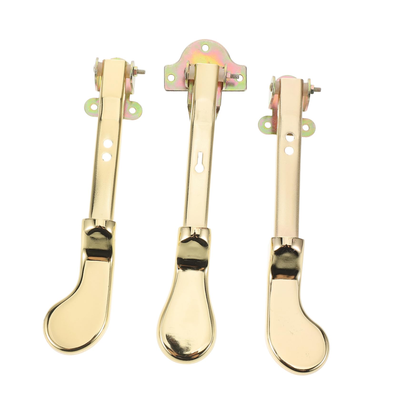 Pedales de Sustain para Piano Vertical Dorado de Metal 3 Piezas