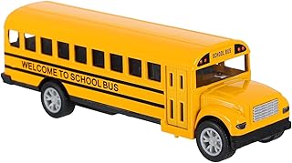 School Bus Toy School Bus Toys American School Bus Doors Openable, 1: 32 Model Bus, Miniature Vehicle Car Toy, Vintage Decoration for Kids Mini School Bus School Bus Toys